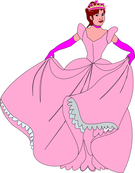 Pink Girl Princess clipart free download