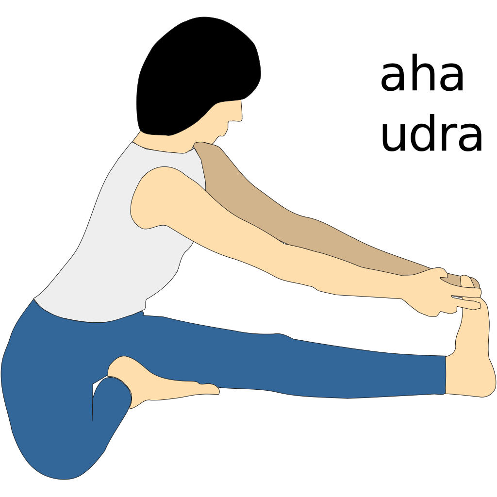 Yoga Position Maha Mudra clipart free download