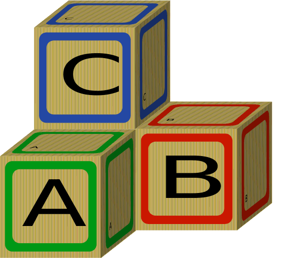 ABC Blocks Vector 3D