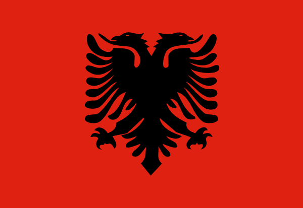 Albania Flag Background