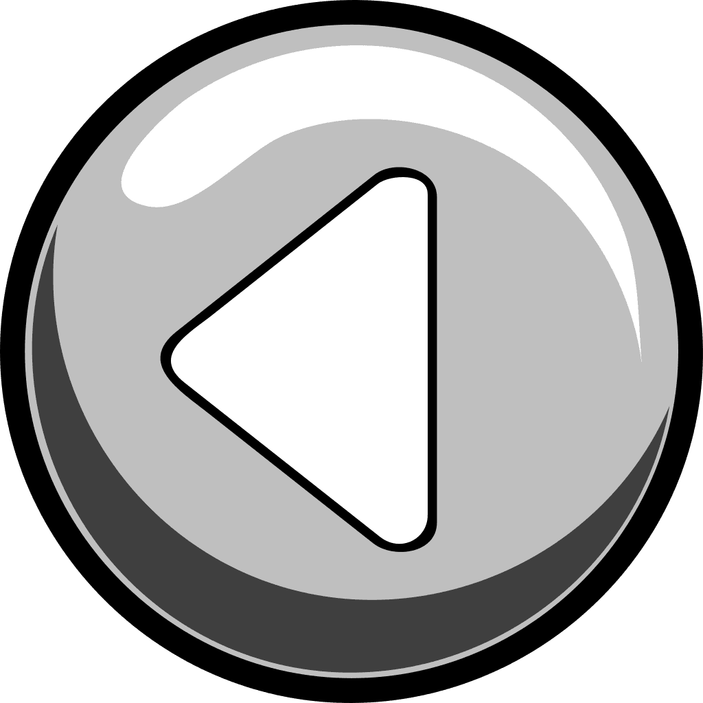 Arrow left blue button clipart