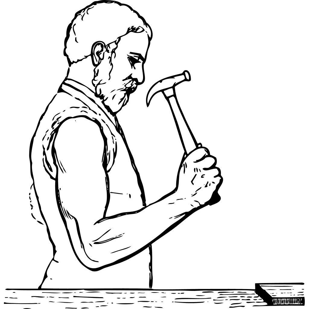 Automatic Elbow Position Hammering Drawing 