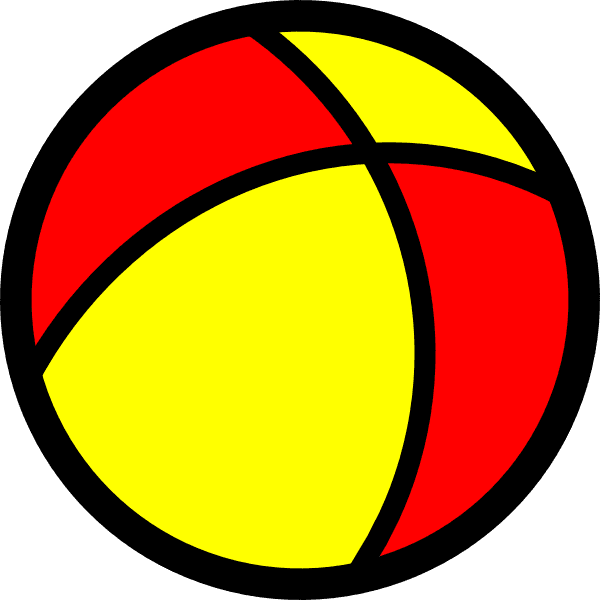 Beach Ball Red Yellow