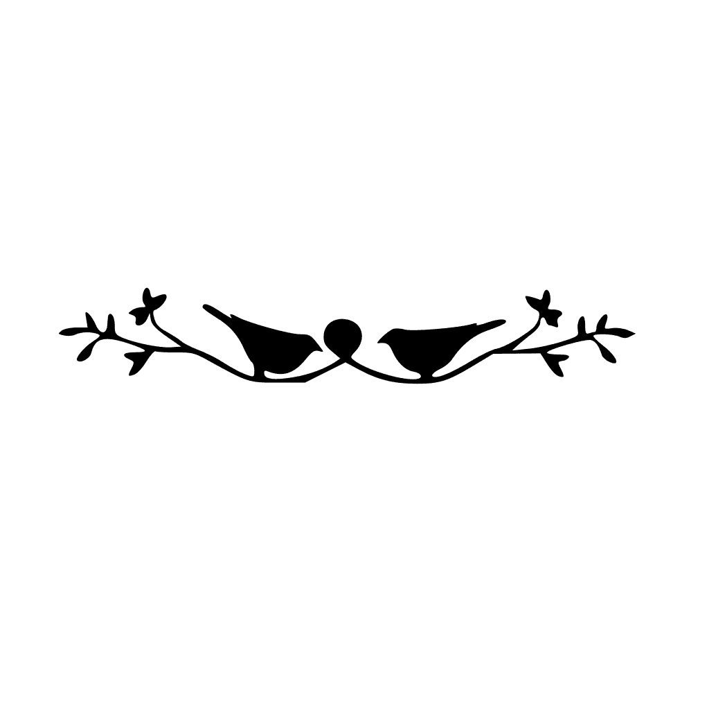 Black Bird Silhouette Pattern