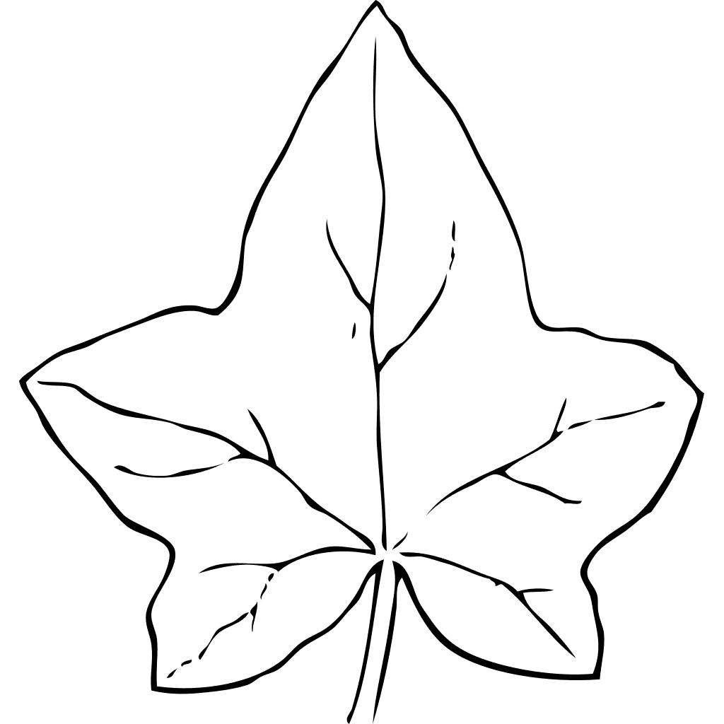 Black Leaf Clover Clipart