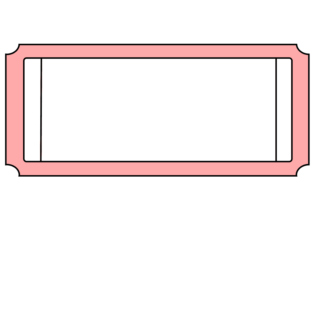 Blank Ticket Template Clipart