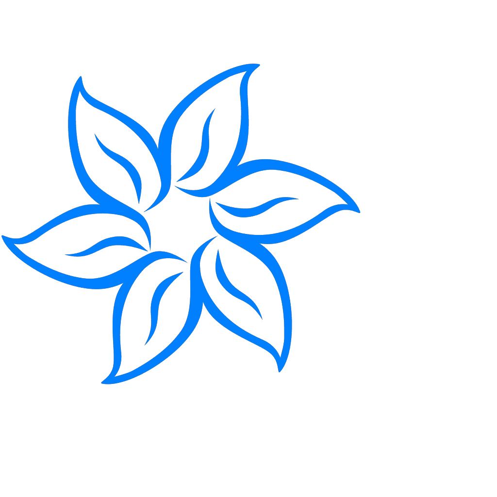 Blue Flower Art