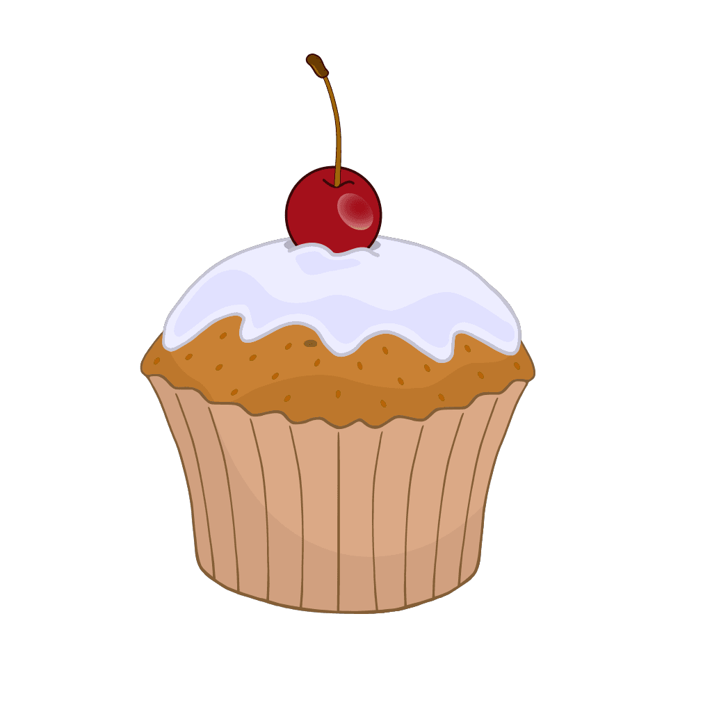 Blueberry Muffin Illustration Template