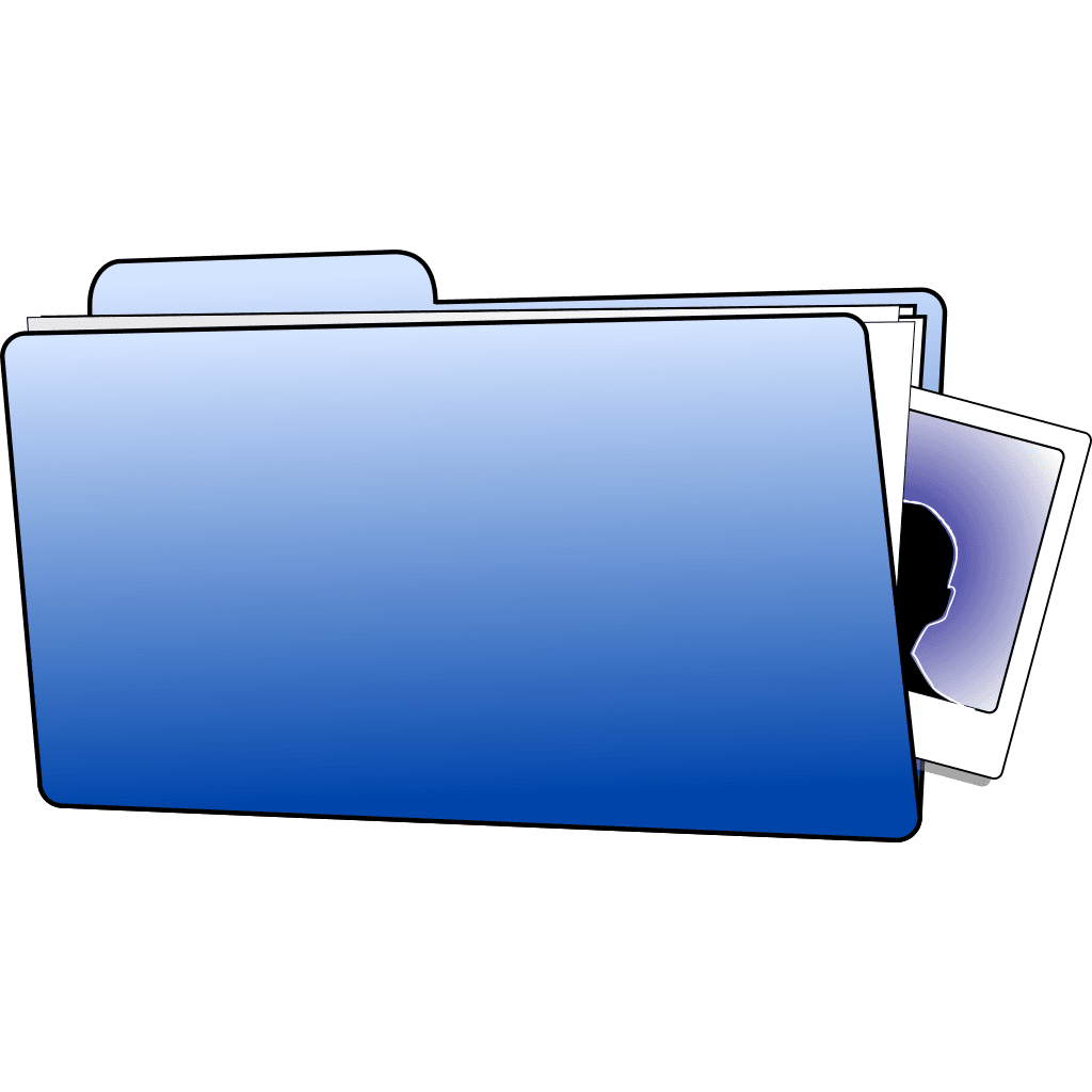 Business Blue Folder