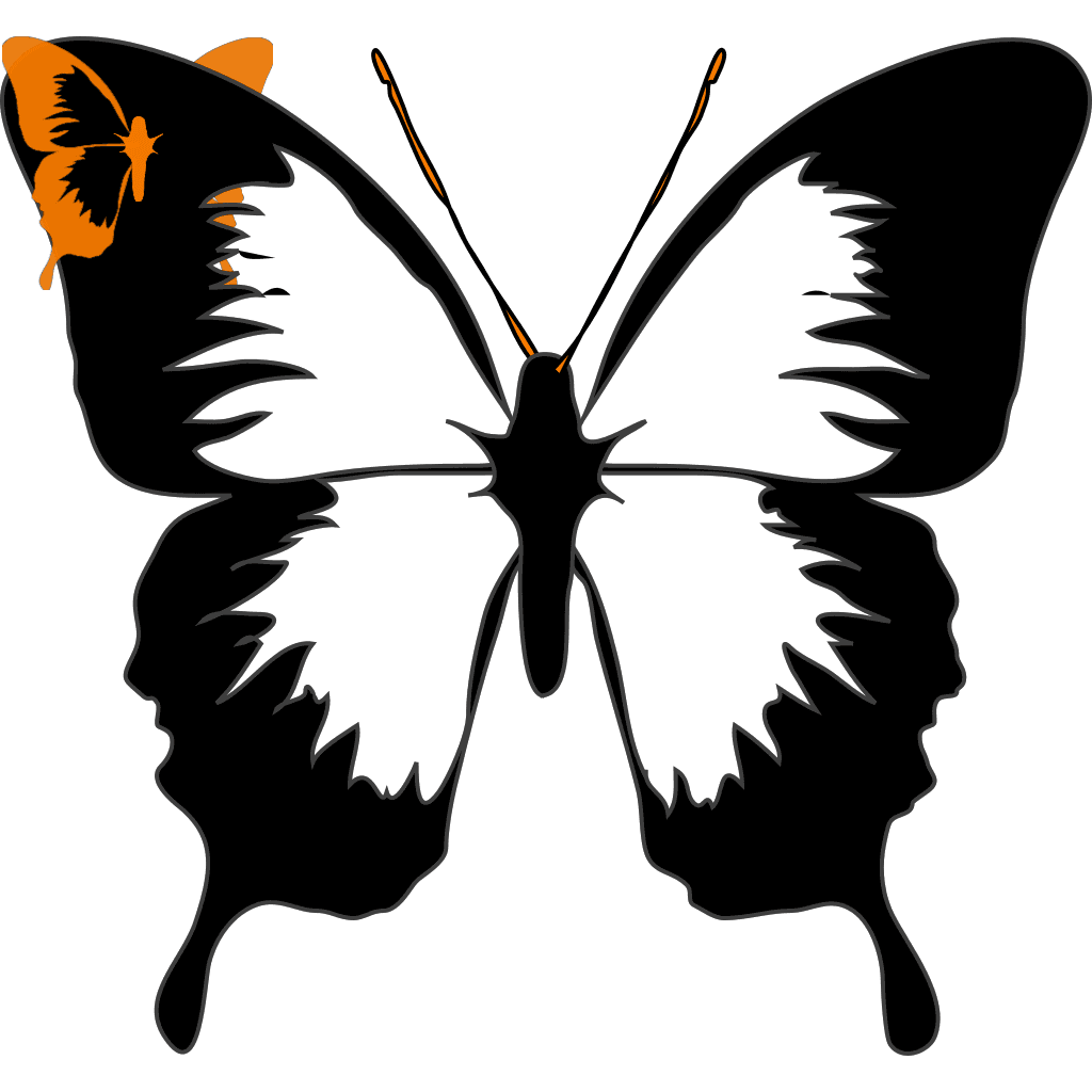 Butterfly Black Silhouette