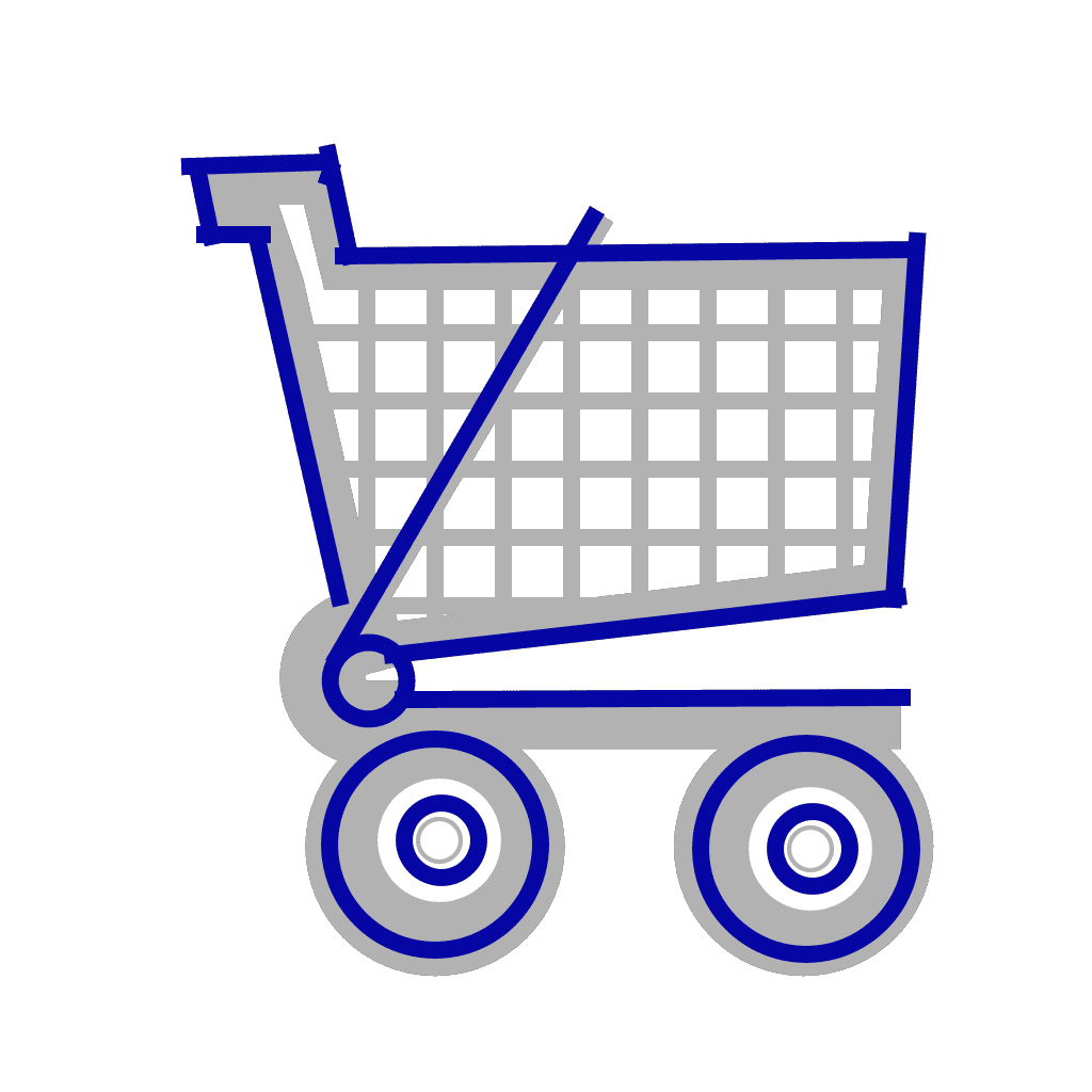 Cart Small gray blue png