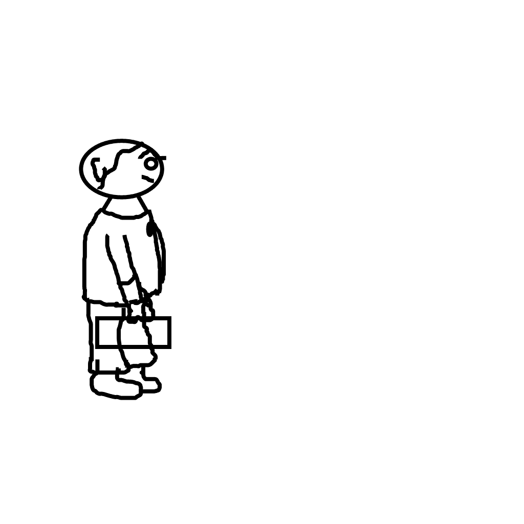 Cartoon Boy Outline Icon