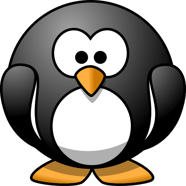 Cartoon Penguin Icon Art