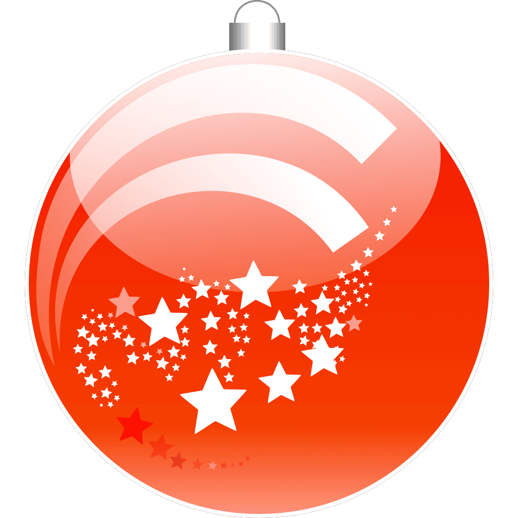 Christmas Orange Ball Clipart