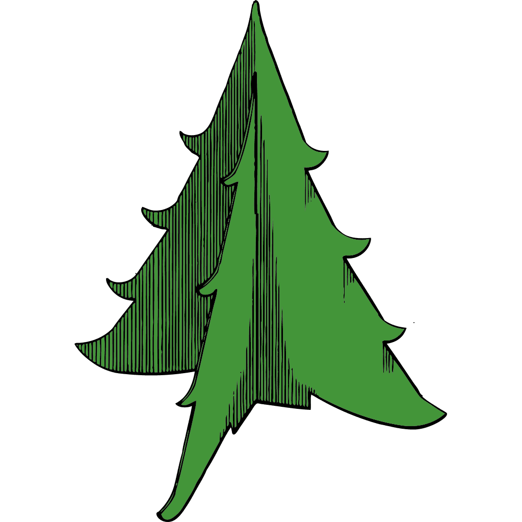 Christmas Tree Icon Green