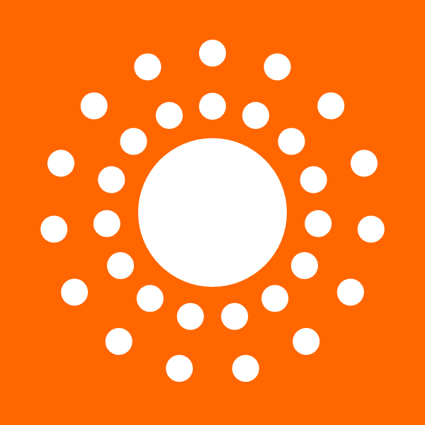 Circles Tile Pattern Orange Png