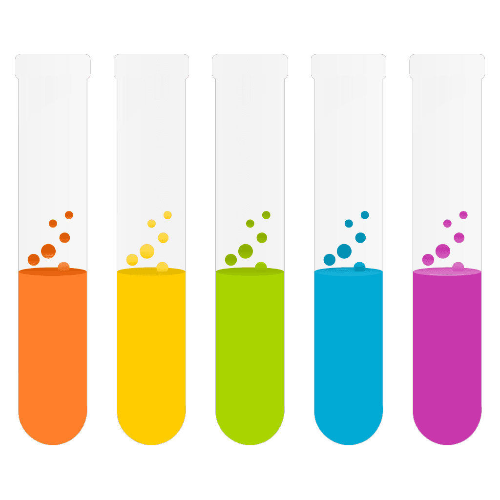 Colourful Chemistry Test Tubes Icon