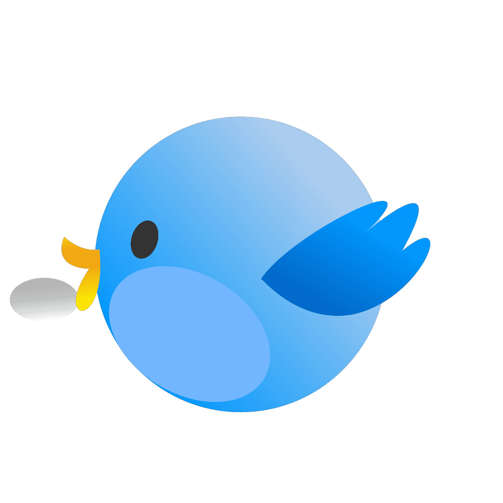 Cutie Twitter Blue Bird