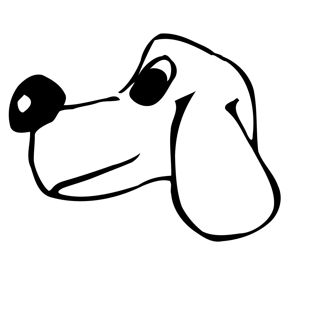 Dog Head Drawing Png