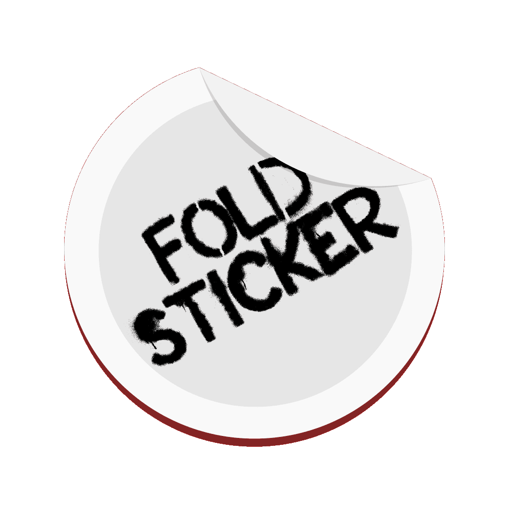 Fold Sticker Icon