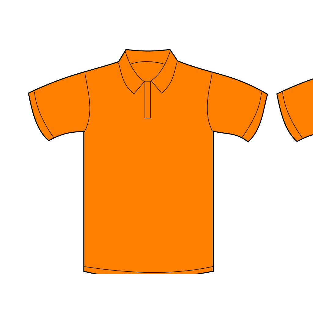 Golf Polo Shirt Template Graphic