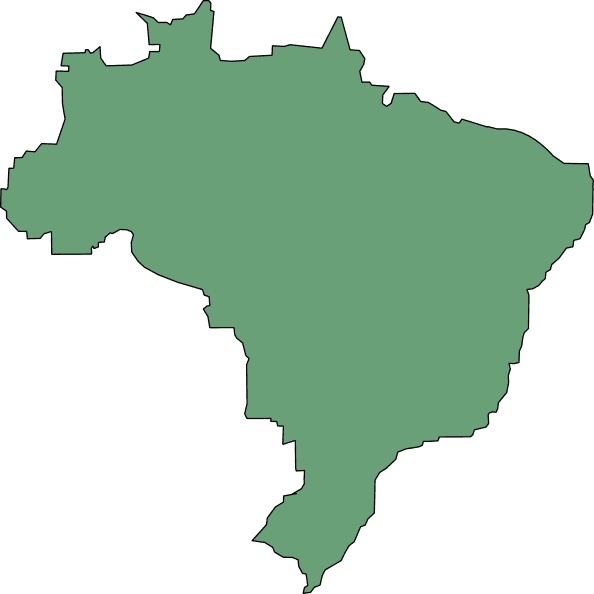 Green Brazil Map Symbol 