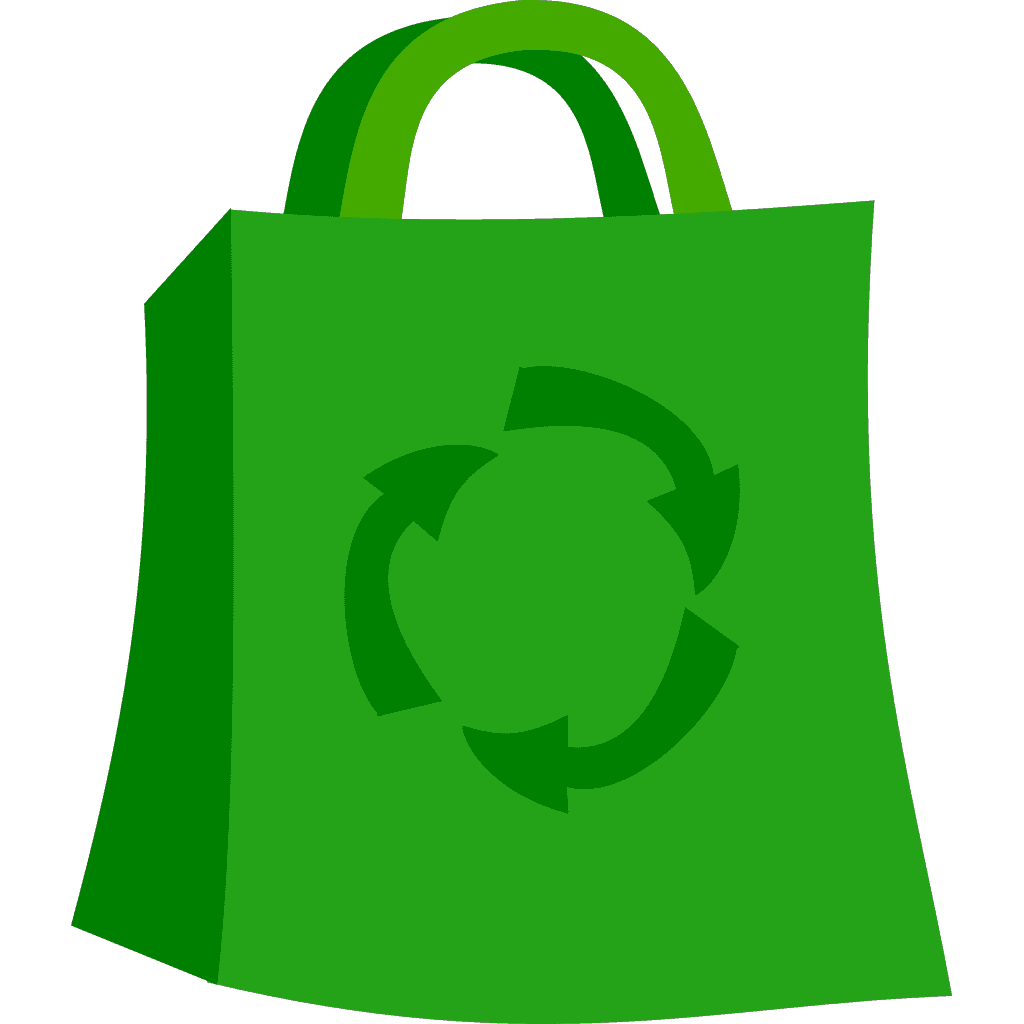 Green Recyling Bag Icon