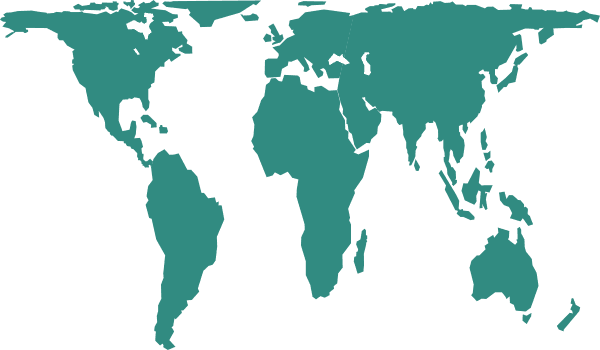 Green World Map Vector