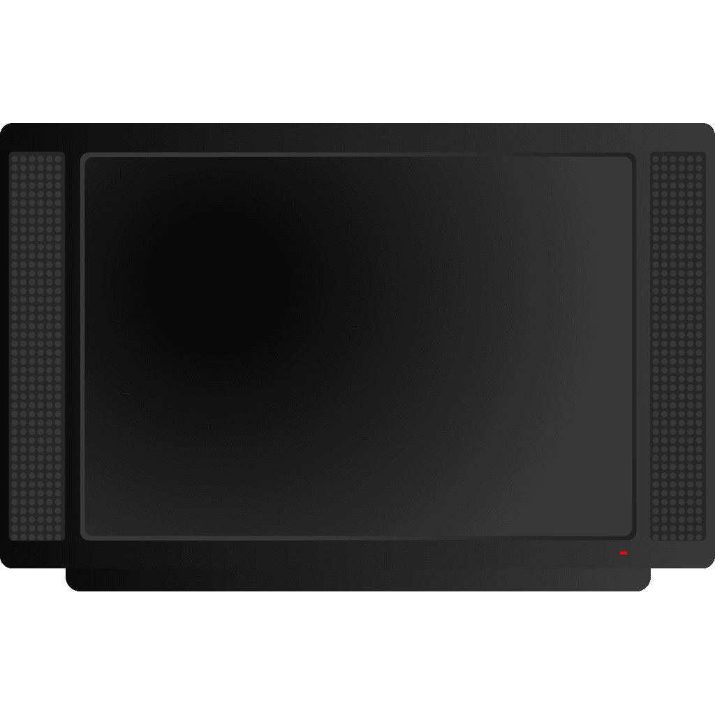 HD Television Flat Screen Black