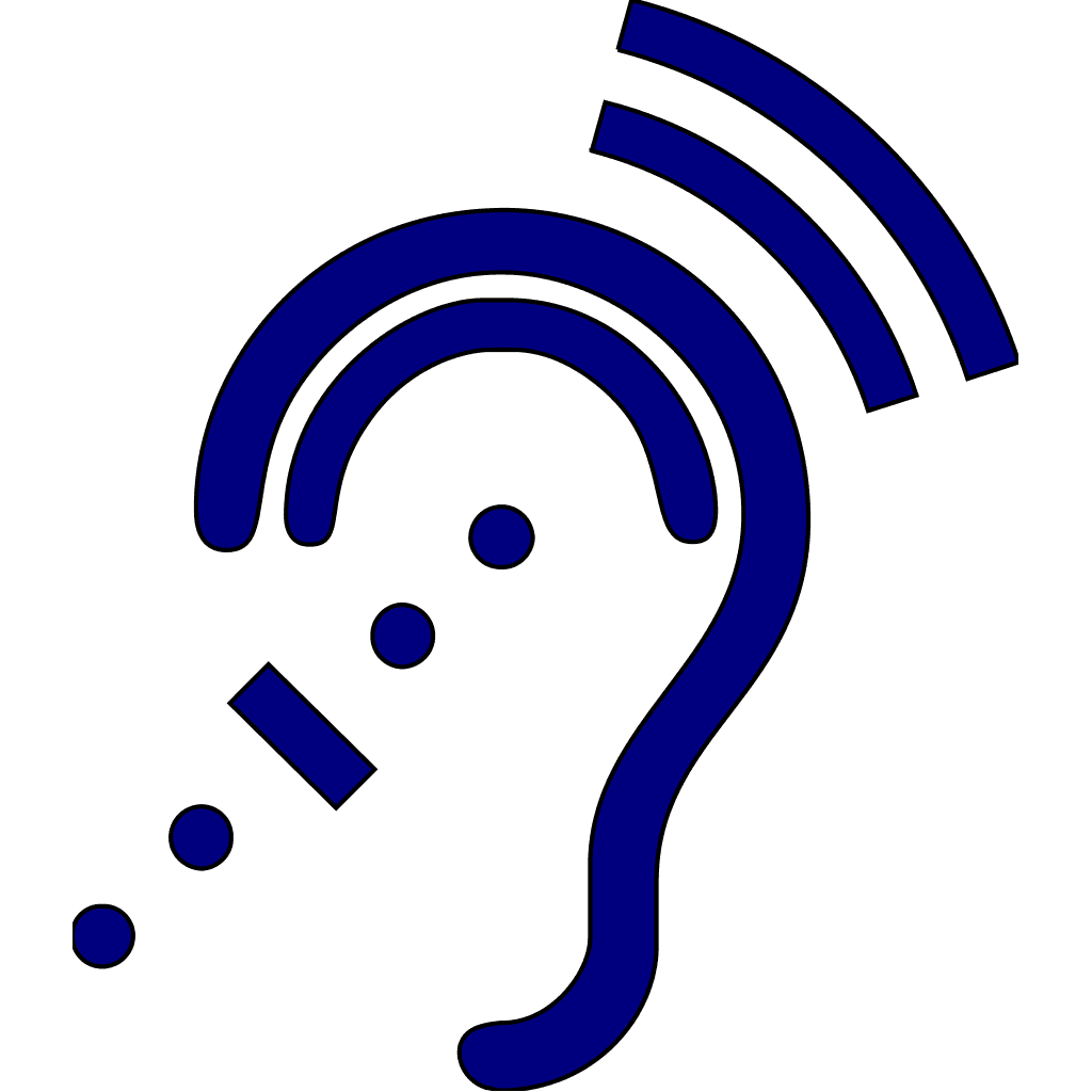 Hearing Blue icon Assistive Technology