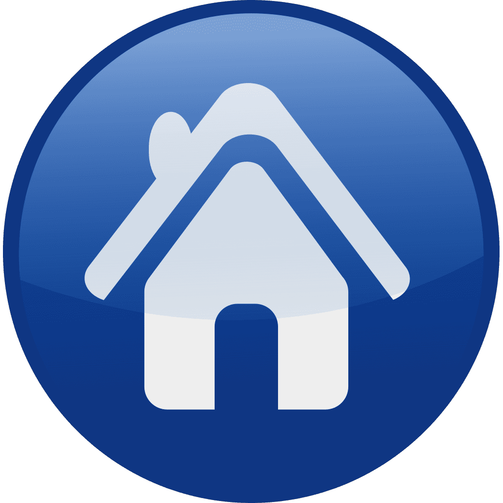 Home Glossy Icon Button