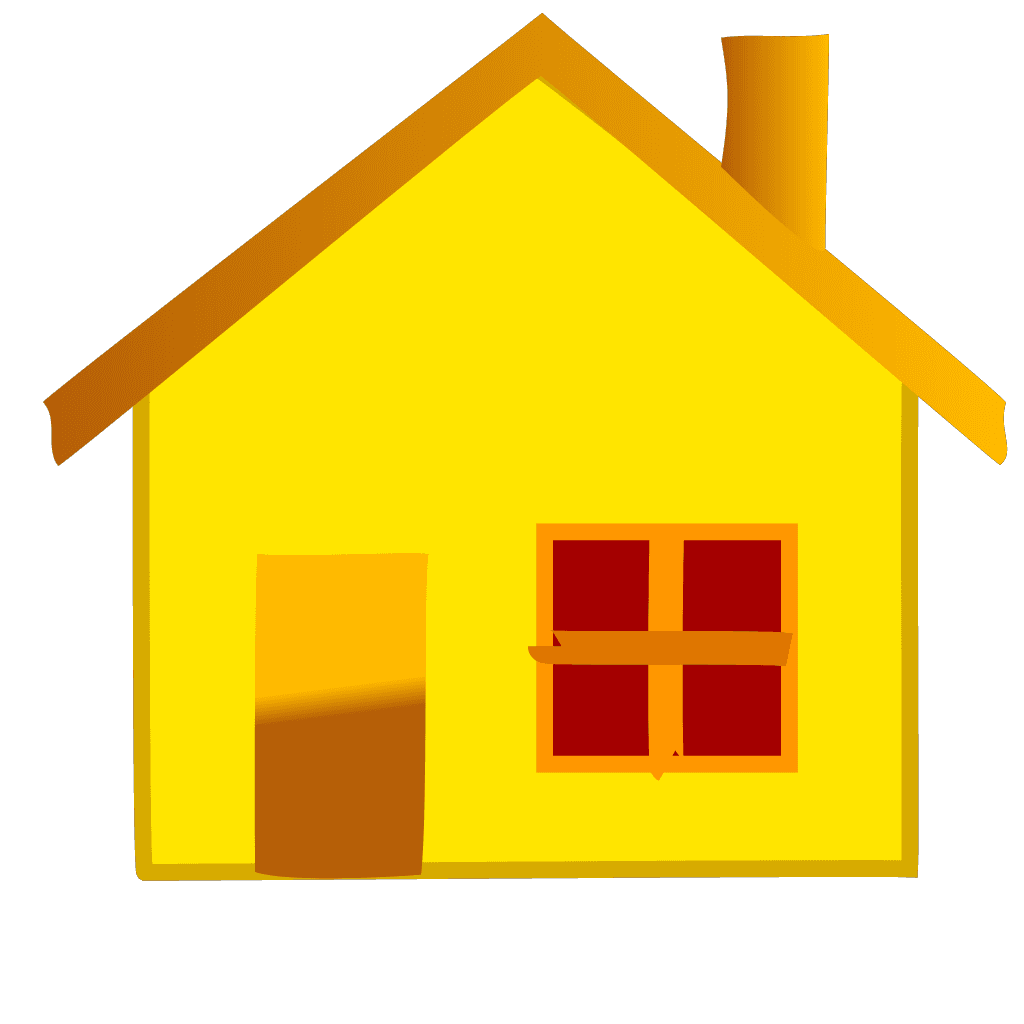 Home Icon Yellow Clipart