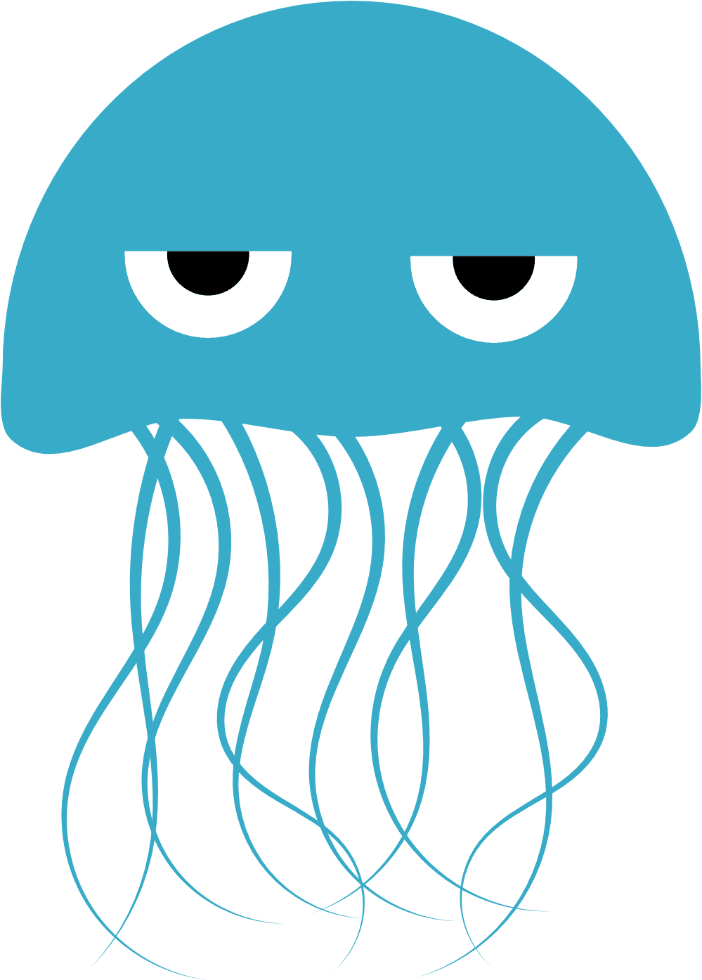 Jellyfish Blue Animation Art