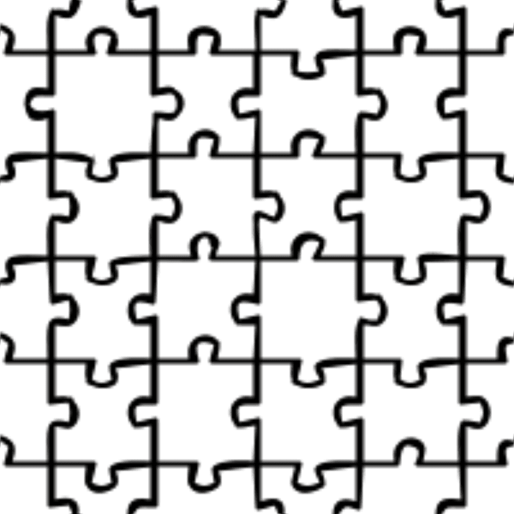 Jigsaw Outline Pattern