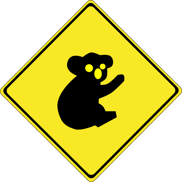 Koala Sign Board