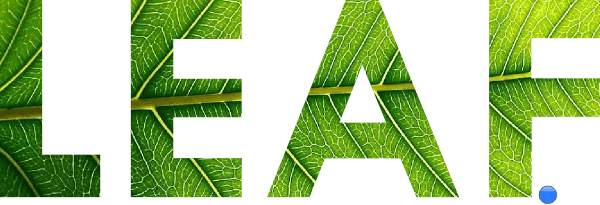 Leaf Text with Green Clip Art