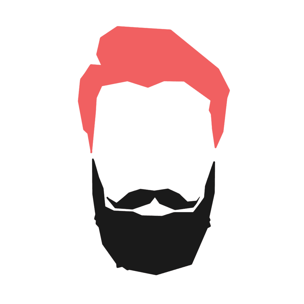 Male Beard Blank Graphic