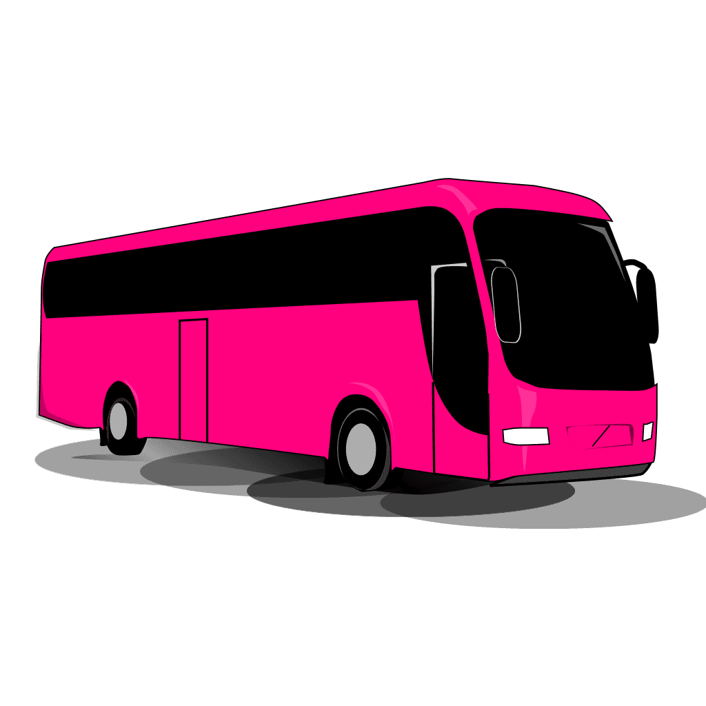 Pink Travel Trip Bus