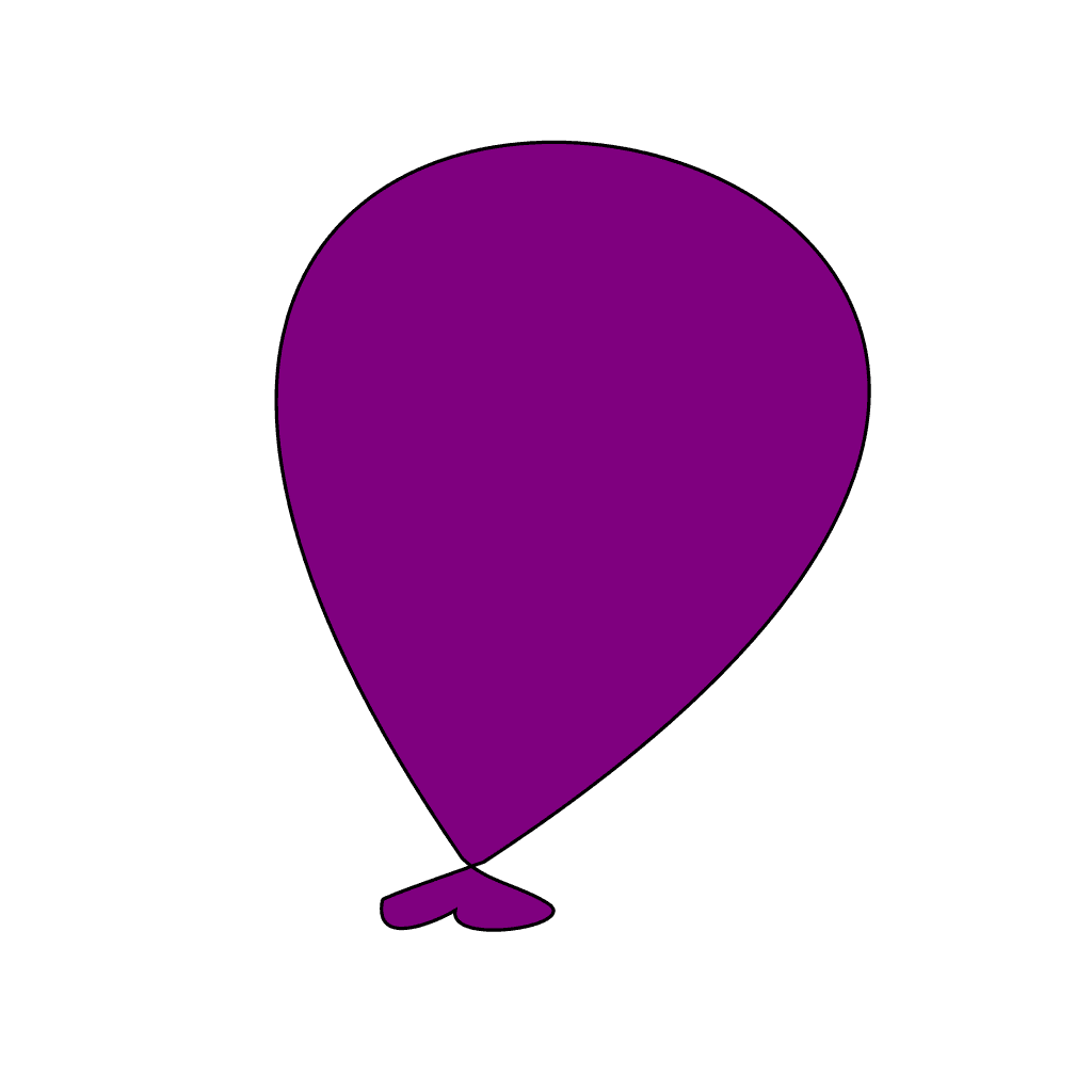 Purple Balloon Icon