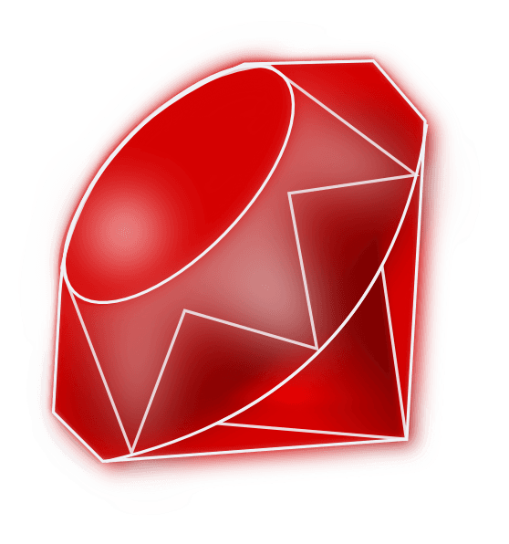 Red Cut Gemstone Saphire