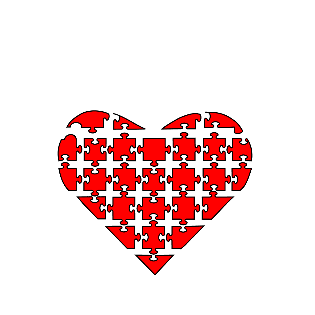 Red Heart Pattern SVG