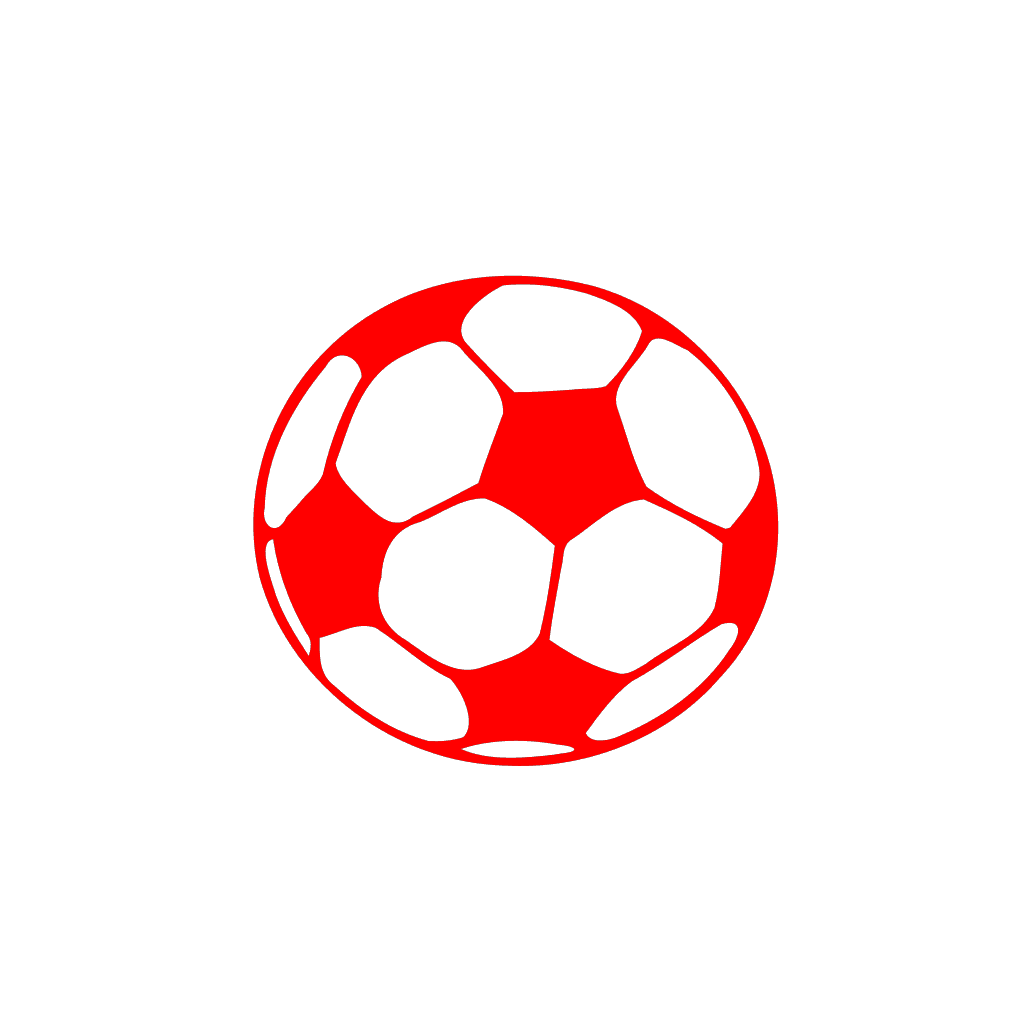 Red white sport ball