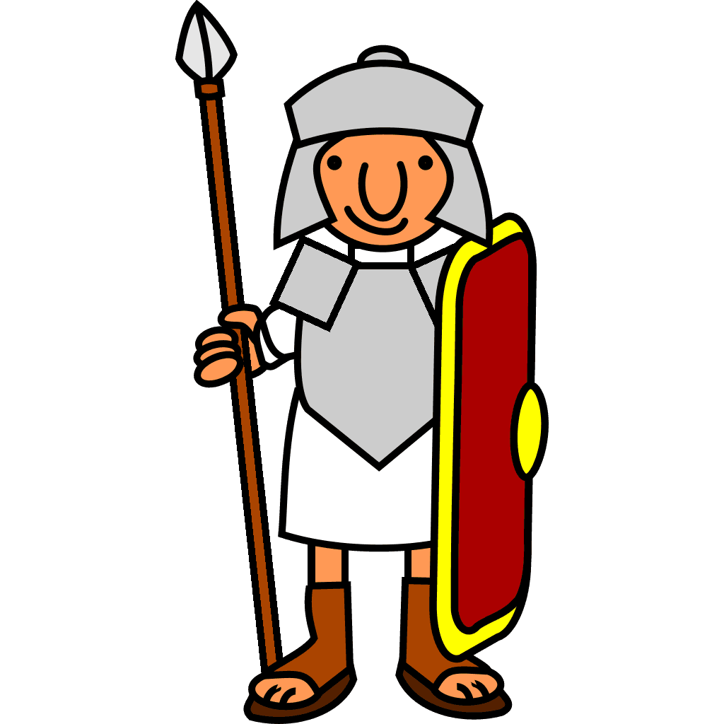 Roman Soldier Character Cartoon