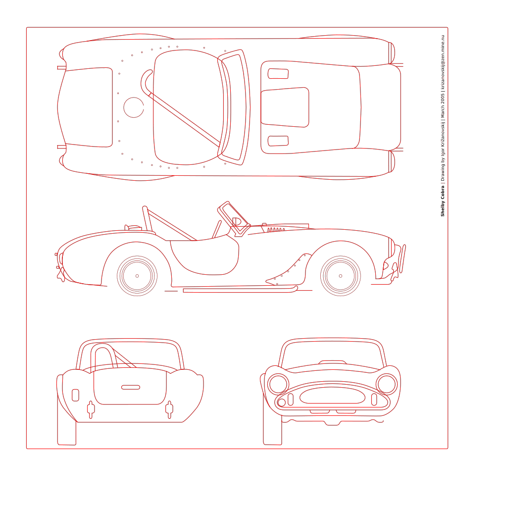 Shelby Cobra Blueprint