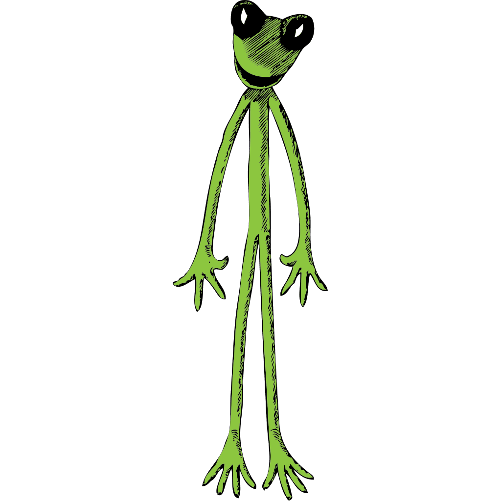 Skinny Frog Green Animal