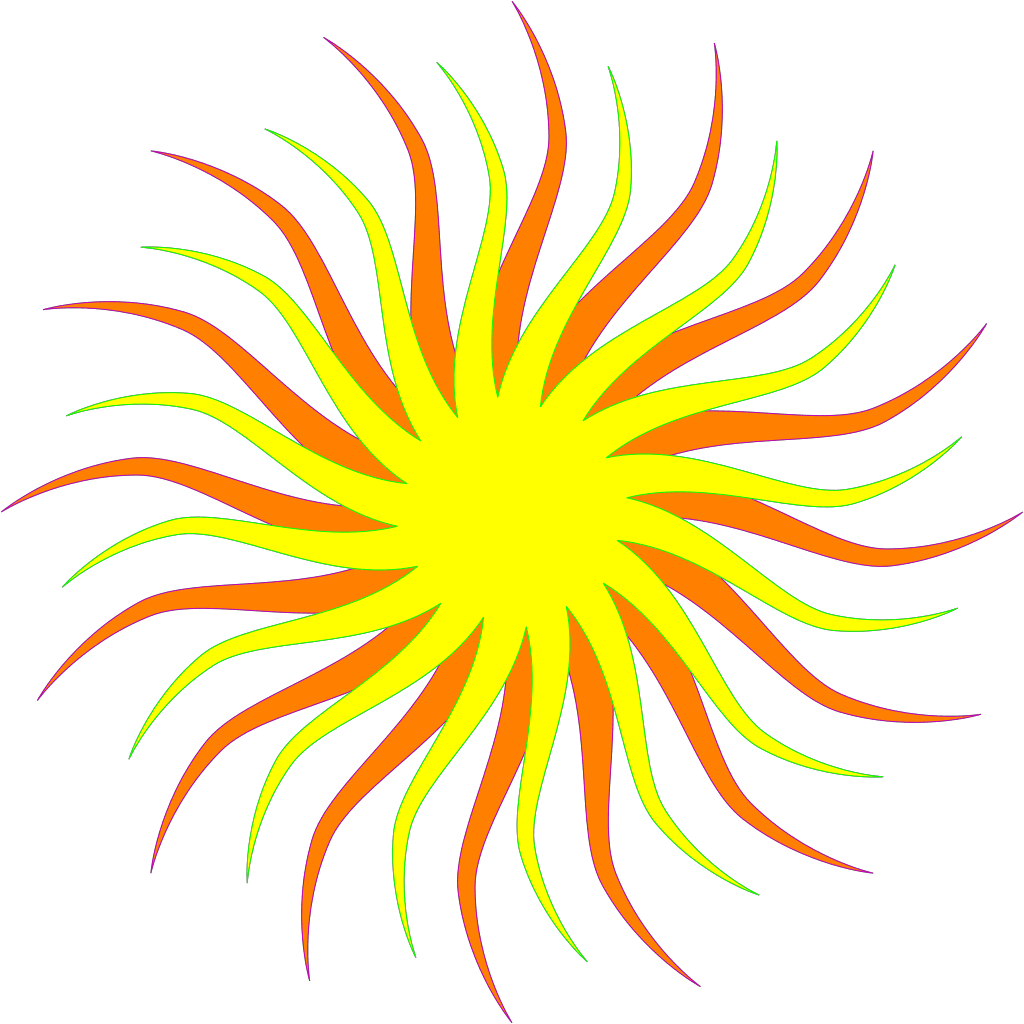 Smiling Cartoon Sun