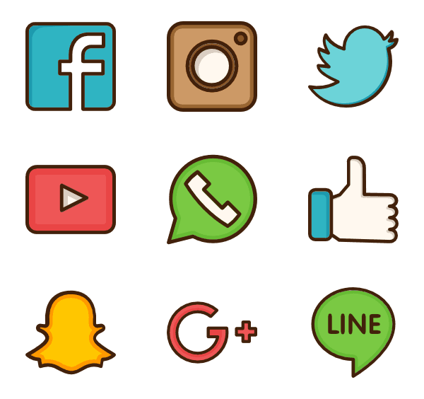 Social Media Icon Clipart