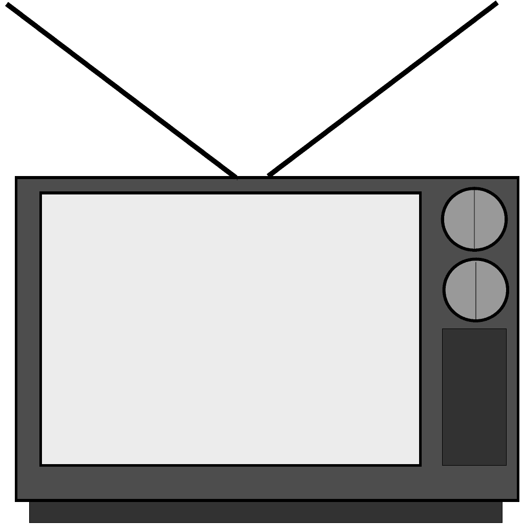 Television Screen outline