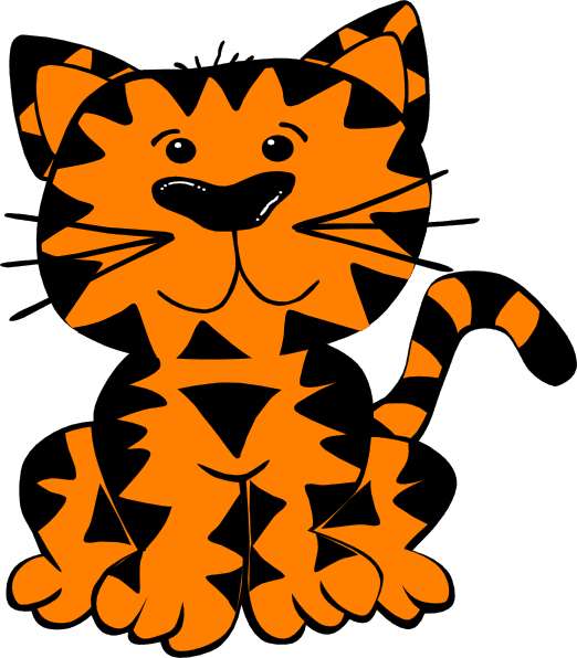 Tiger cat animal drawing