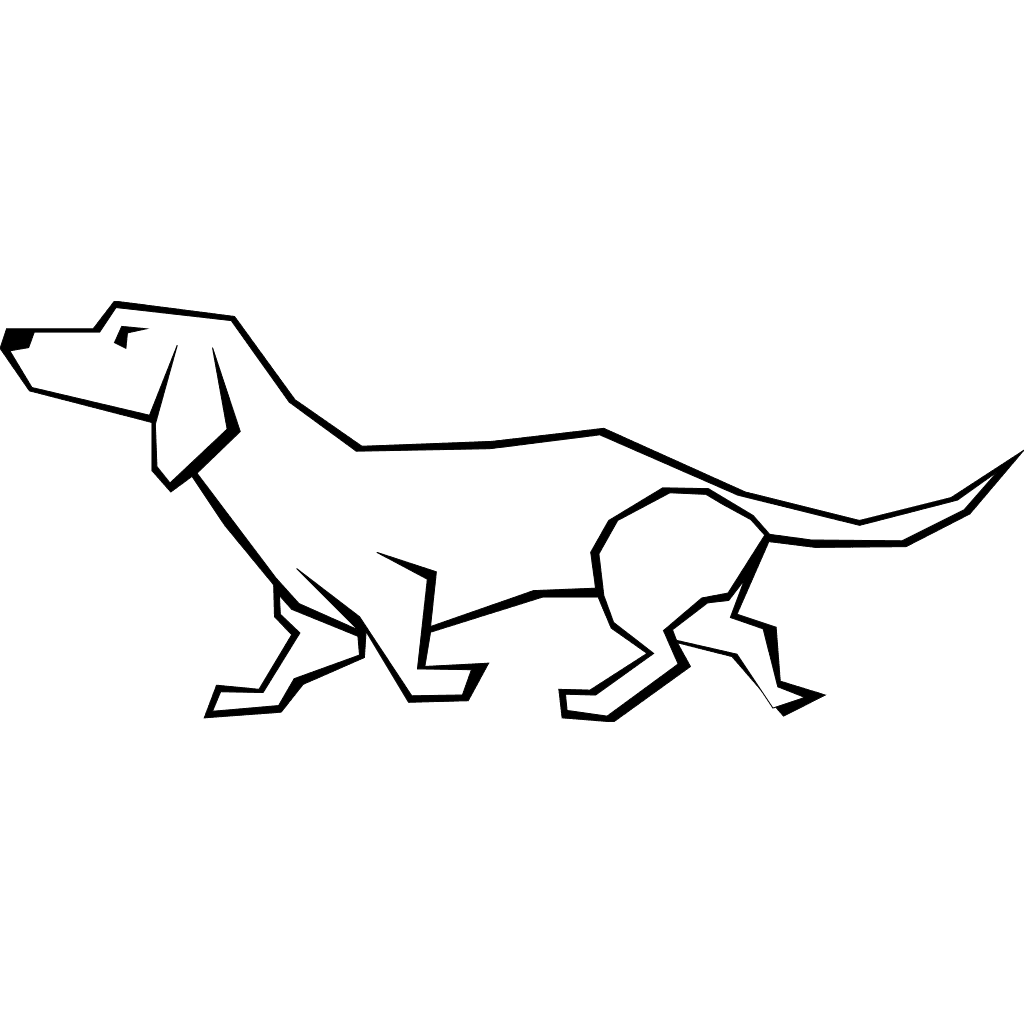 White Dog Drawing